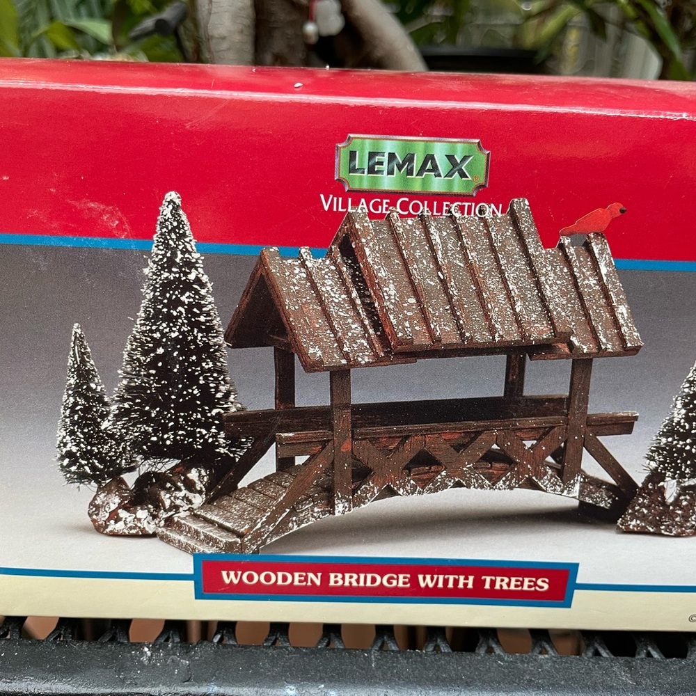 Lemax Village Collection: Wooden Bridge With Trees